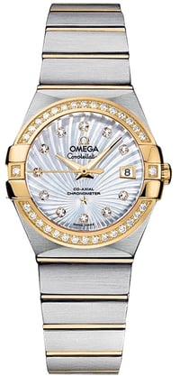 Omega Constellation 123.25.27.20.55.003 Çelik-Altın Pırlantalı Bayan Saati