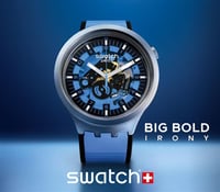 Swatch Big Bold Irony Azure Blue Daze SB07S106 Unisex Kol Saati