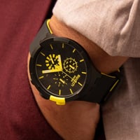 Swatch Big Bold SB02B403 Checkpoint Yellow Unisex Chrono Kol Saati