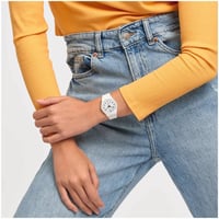 Swatch Just White Soft Bayan Kol Saati SO28W107-S14