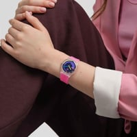 Swatch SO28K111 Neon Pink Podium Bayan Kol Saati
