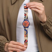 Swatch SO29Z136 Miro's Women & Bird in The Moonlight Unisex Kol Saati