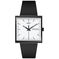 Swatch SO34B700 What if ...Black Unisex Kol Saati