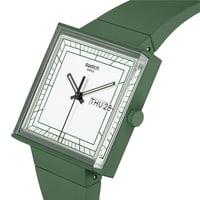 Swatch SO34G700 What if ...Green Unisex Kol Saati