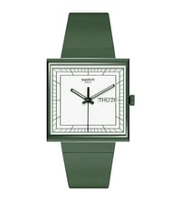 Swatch SO34G700 What if ...Green Unisex Kol Saati