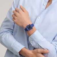 Swatch Squarely Blacklight SO34N700 Unisex Kol Saati
