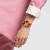 Swatch SUOZ362 Barns-Graham's Orange and Red on Pink Unisex Kol Saati