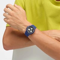 Swatch SUSN418 Nothing Basic About Blue Erkek Saati
