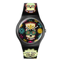 Swatch The Simpsons Collection D'oh of the Dead 41mm Unisex Saat  SO29Z135