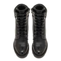 Abran Siyah Kadın Deri Bot