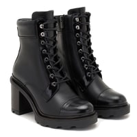 Abran Siyah Kadın Deri Bot