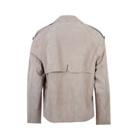 Abree Bej Kadın Süet Deri Ceket