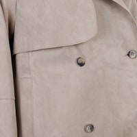 Abree Bej Kadın Süet Deri Ceket