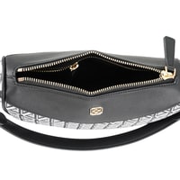 Aciano Siyah Kadın Monogram Omuz Çantası