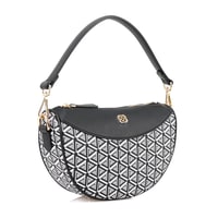 Aciano Siyah Kadın Monogram Omuz Çantası