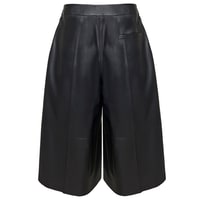 Adele Kadın Deri Bermuda Pantolon