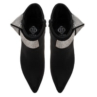 Adrian Siyah Kadın Taşlı Topuklu Bot