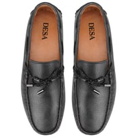 Adriana Siyah Erkek Deri Loafer