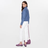 Adsilla Mavi Kadın Deri Ceket