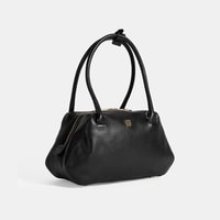 Afsoon Siyah Kadın Deri Omuz Çantası