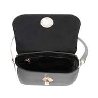 Afsooz Siyah Kadın Kroko Baskılı Deri Omuz Çantası