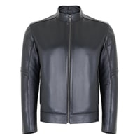 Agostino Siyah Erkek Deri Ceket
