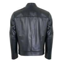 Agostino Siyah Erkek Deri Ceket
