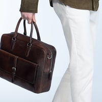 Ahren Siyah Erkek Deri Evrak Çantası