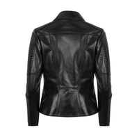 Akadia Siyah Kadın Deri Ceket