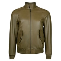 Akando Haki Erkek Bomber Deri Ceket