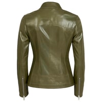 Alda Kadın Gömlek Yakalı Deri Ceket