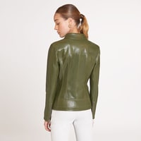 Alda Kadın Gömlek Yakalı Deri Ceket