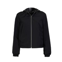 Alette Siyah Kadın Çift Taraflı Bomber Deri Ceket