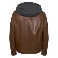 Alicia Konyak Kadın Deri Kapüşonlu Ceket