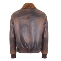 Alijha Gri Erkek Deri Mont