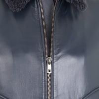 Alijha Gri Erkek Deri Mont