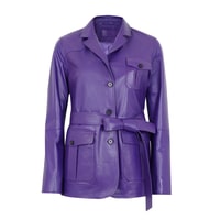 Aloha Mor Kadın Deri Ceket