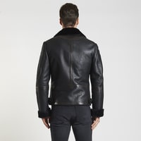 Alonso Siyah Kürklü Erkek Mont