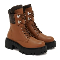 Alvar Taba Kadın Monogram Deri Bot