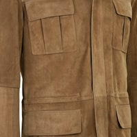 Alvise Kahve Erkek Süet Deri Ceket