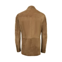 Alvise Kahve Erkek Süet Deri Ceket