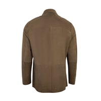 Anoki Haki Erkek Çift Taraflı Süet Deri Mont