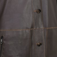 Anoki Haki Erkek Çift Taraflı Süet Deri Mont