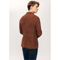 Antonin Kahve Erkek Süet Safari Deri Ceket