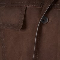 Arnie Kahve Erkek Süet Deri Ceket