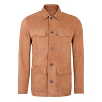 Arnie Taba Erkek Süet Deri Ceket