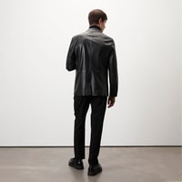 Auburn Siyah Erkek Deri Blazer Ceket