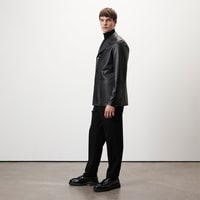 Auburn Siyah Erkek Deri Blazer Ceket