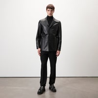 Auburn Siyah Erkek Deri Blazer Ceket