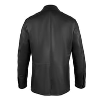 Auburn Siyah Erkek Deri Blazer Ceket